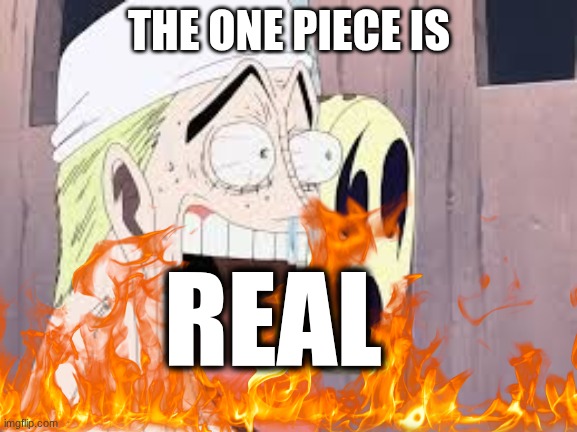 the uncanny one piece guy | THE ONE PIECE IS; REAL | image tagged in one piece,fun | made w/ Imgflip meme maker