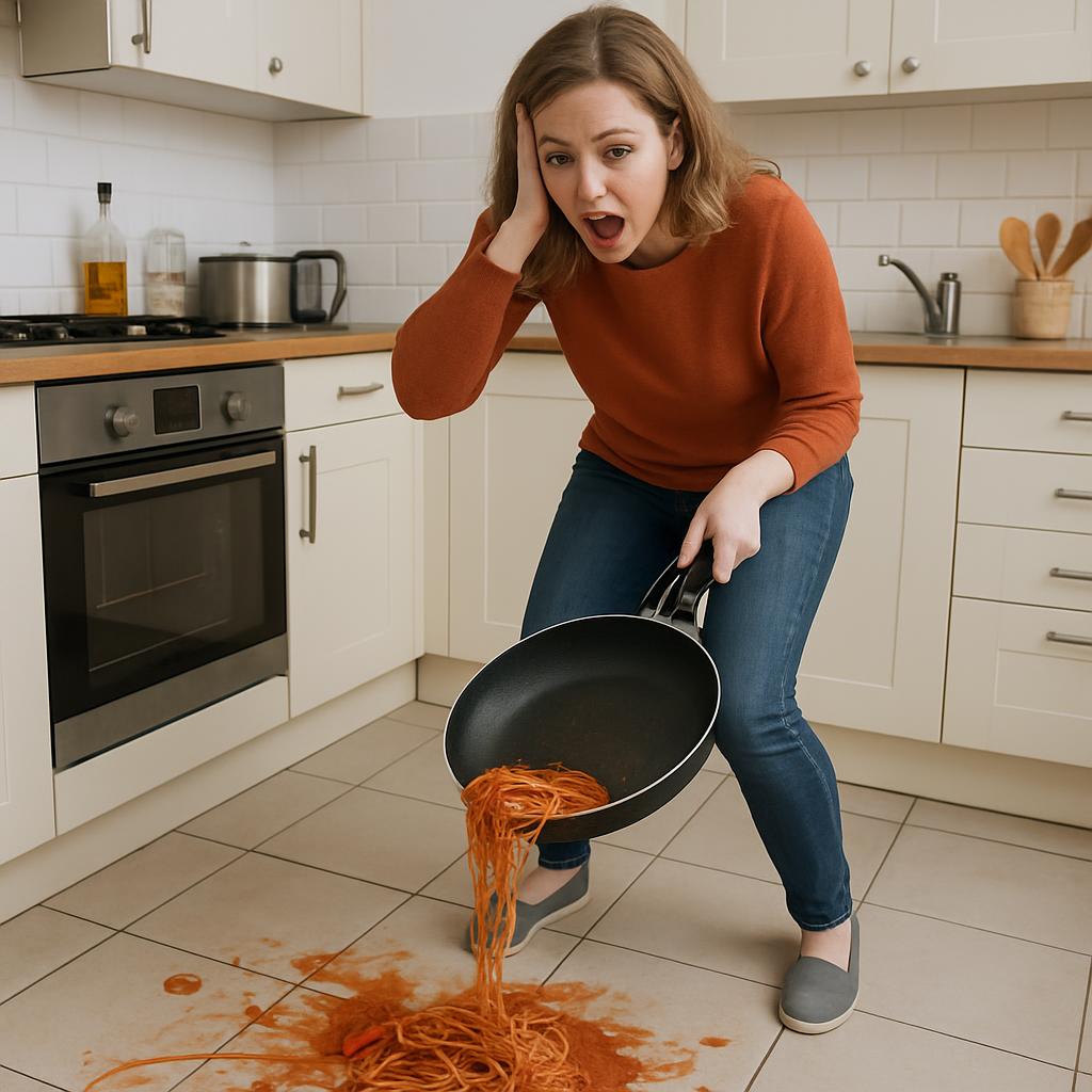 accident in kitchen Blank Meme Template