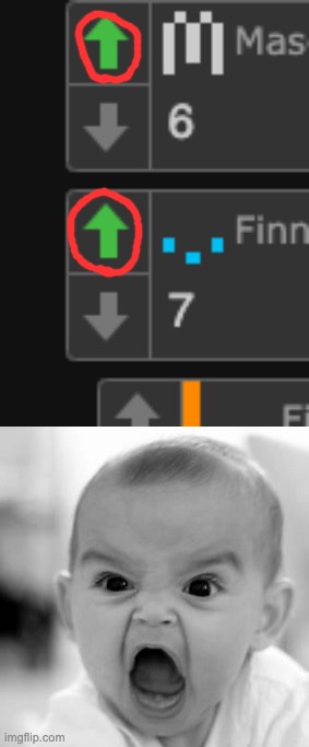 It's offcenter... | image tagged in memes,angry baby | made w/ Imgflip meme maker