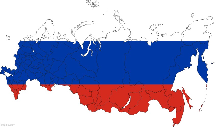 Russia flag map | image tagged in russia flag map | made w/ Imgflip meme maker