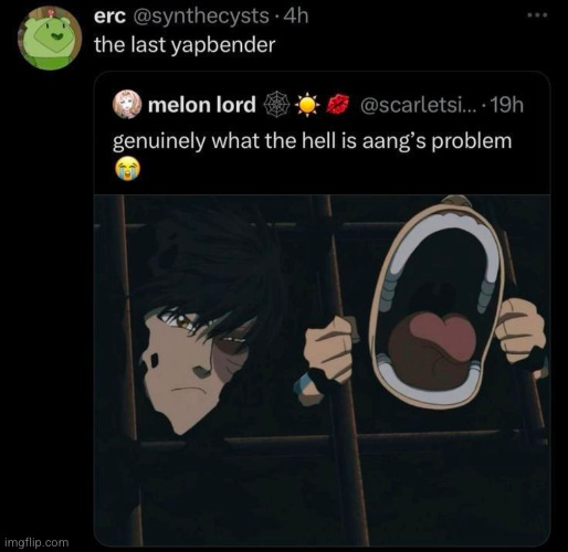 bro prolly ate the fire lord | image tagged in avatar the last airbender | made w/ Imgflip meme maker