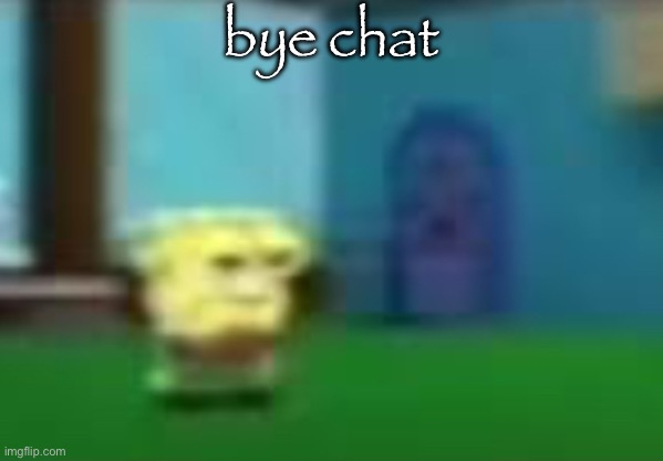 spog | bye chat | image tagged in spog | made w/ Imgflip meme maker