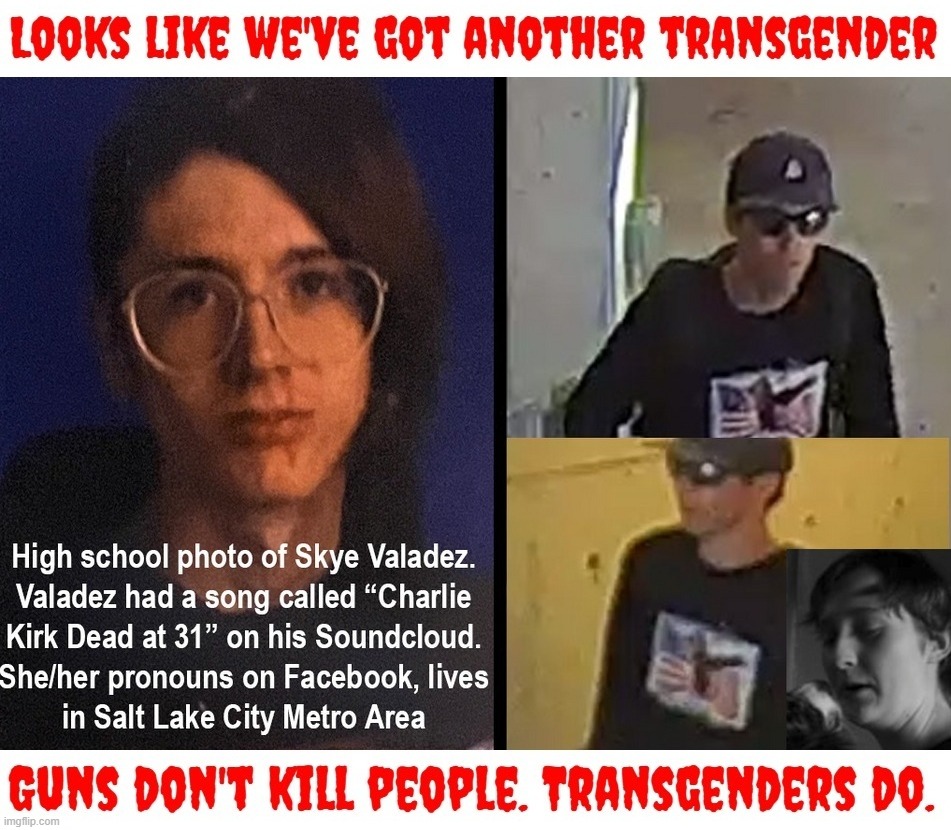 Guns don't kill people. Transgenders do. | image tagged in tired of hearing about transgenders,making a murderer,assassin's creed,charlie kirk,mental health,sjw triggered | made w/ Imgflip meme maker