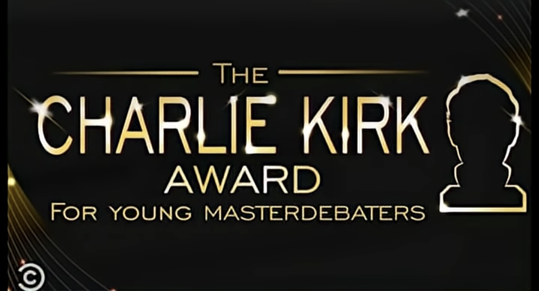 Charlie Kirk Award Blank Meme Template