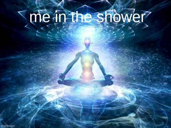 enlightened mind | me in the shower | image tagged in enlightened mind | made w/ Imgflip meme maker
