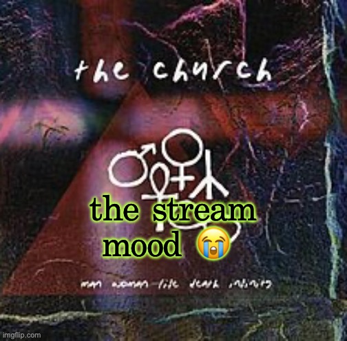 man woman life death infinity | the stream mood 😭 | image tagged in man woman life death infinity | made w/ Imgflip meme maker