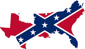 Confederate flag map Blank Meme Template