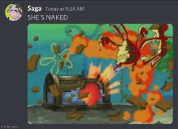 SHE’S NAKED Blank Meme Template