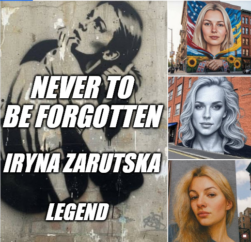 Iryna Zarutska | NEVER TO BE FORGOTTEN; IRYNA ZARUTSKA; LEGEND; DS | made w/ Imgflip meme maker