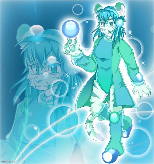 Fru-Tiger Aero (Art-credit: trickycharm) | image tagged in tiger,furry,nostalgia,frutiger aero,trickycharm | made w/ Imgflip meme maker