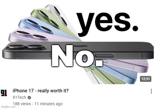 It's the same exact model every year without anything different | No. | made w/ Imgflip meme maker