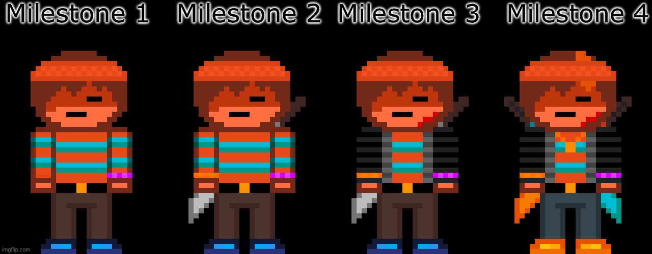 I was bored so Hex milestone skins | Milestone 1; Milestone 2; Milestone 3; Milestone 4 | made w/ Imgflip meme maker