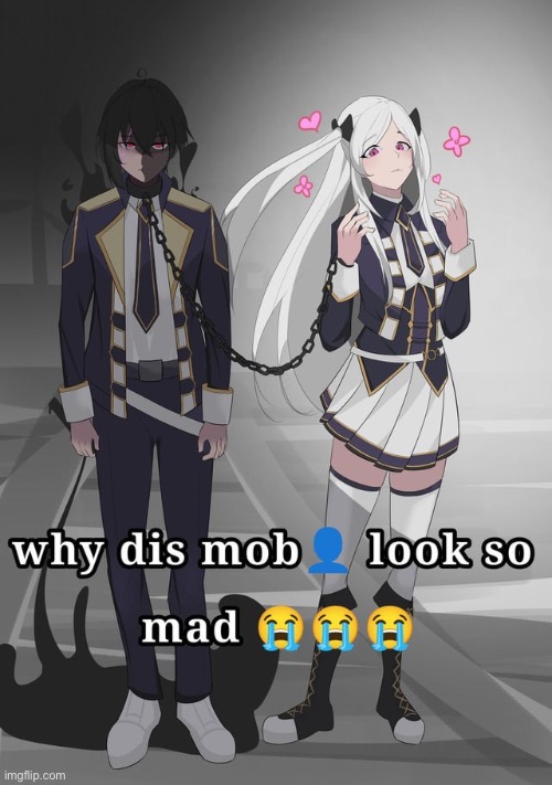 image tagged in the eminence in shadow,cid,alexia | made w/ Imgflip meme maker