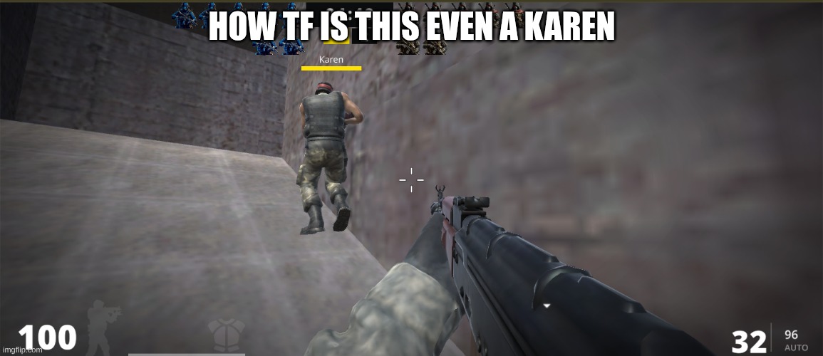 Fake Karen??? | HOW TF IS THIS EVEN A KAREN | image tagged in wth | made w/ Imgflip meme maker