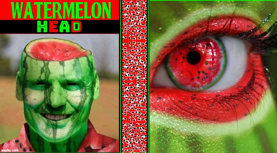 Watermelonoma is Real | image tagged in vince vance,watermelon,makeup,watermelons,head,memes | made w/ Imgflip meme maker