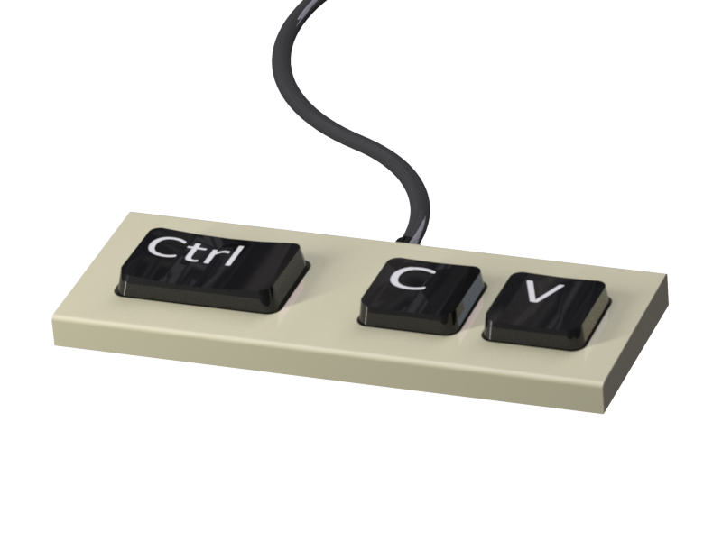 Cntr+C+V+Keyboard Blank Meme Template