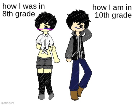 yes, I USED TO DRESS LIKE THAT IN 8TH GRADE | image tagged in yes | made w/ Imgflip meme maker