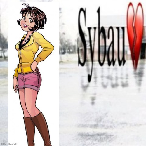 Monica sybau image | image tagged in sybau empty | made w/ Imgflip meme maker