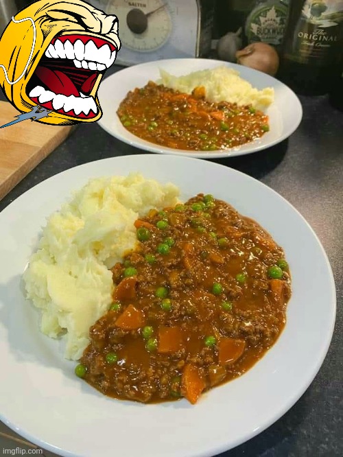 Ye cannae beat mince & tatties wae onions, carrots and peas. | made w/ Imgflip meme maker