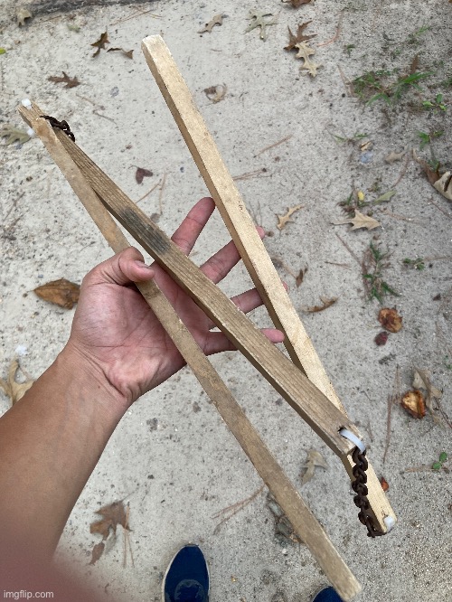 To all the anime people who like Japanese weapons, how would you rate this 3 section staff I made? (Be honest) | made w/ Imgflip meme maker