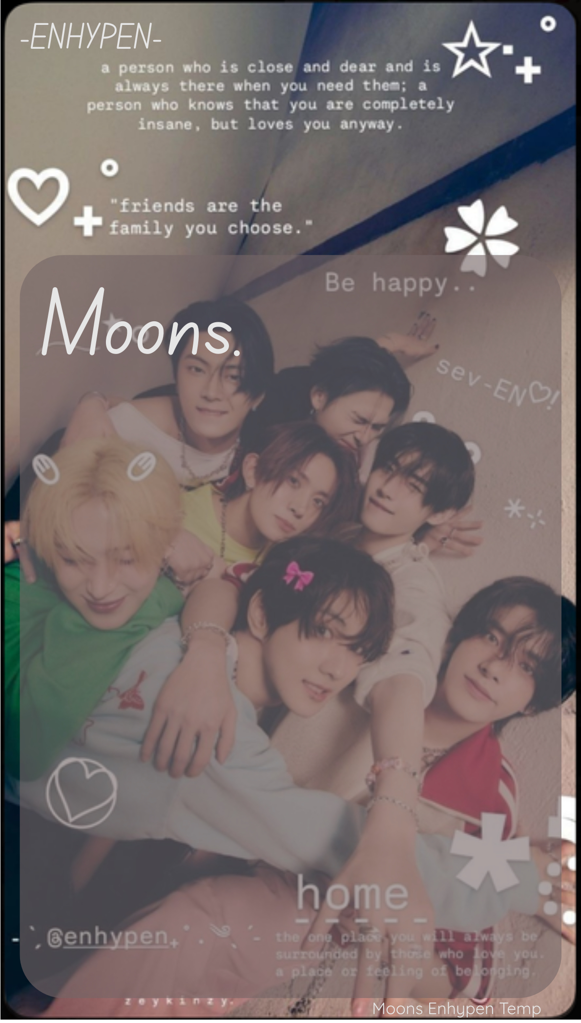 moons enhypen temp Blank Meme Template