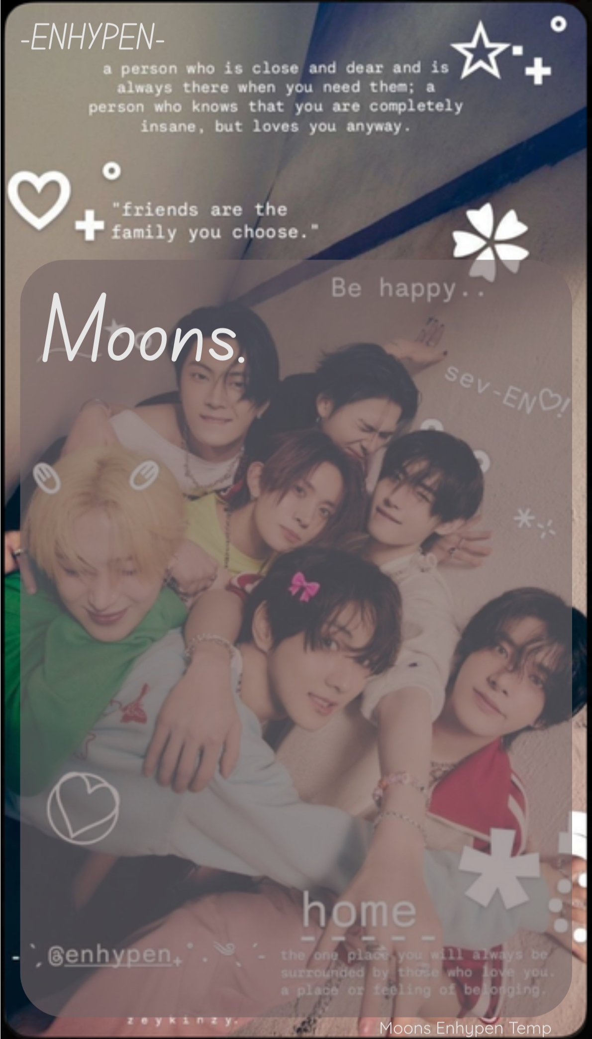 moons enhypen template Blank Meme Template