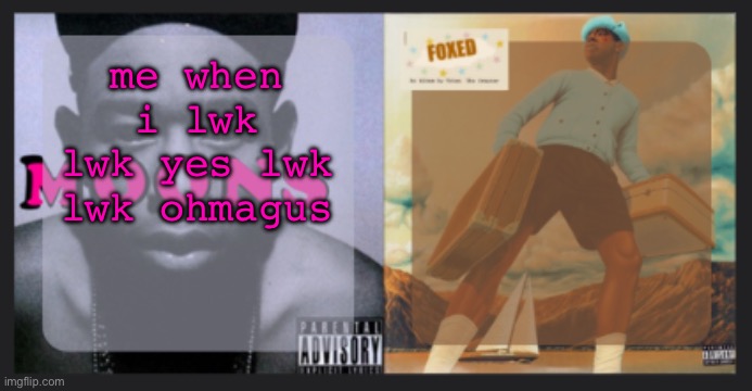 mangus :( | me when i lwk lwk yes lwk lwk ohmagus | image tagged in moons and foxed shared temp | made w/ Imgflip meme maker