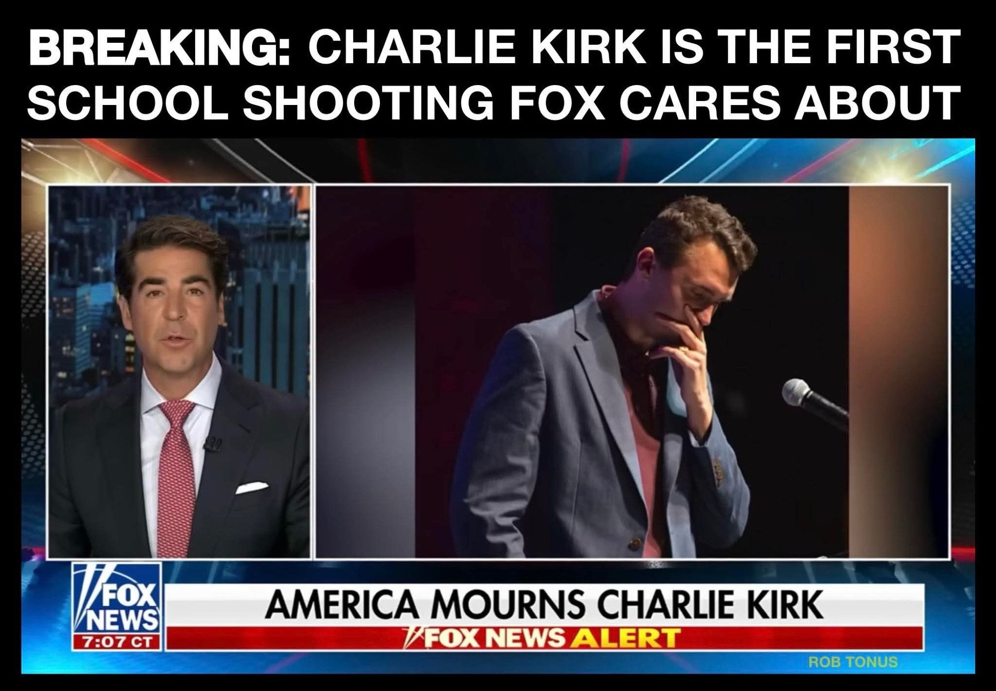 Jesse Watters Chris Kirk MAGA Blank Meme Template