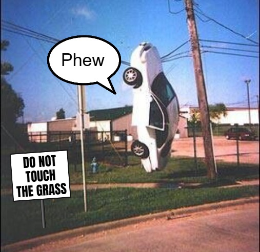 Phew; DO NOT TOUCH THE GRASS | image tagged in funny,memes | made w/ Imgflip meme maker