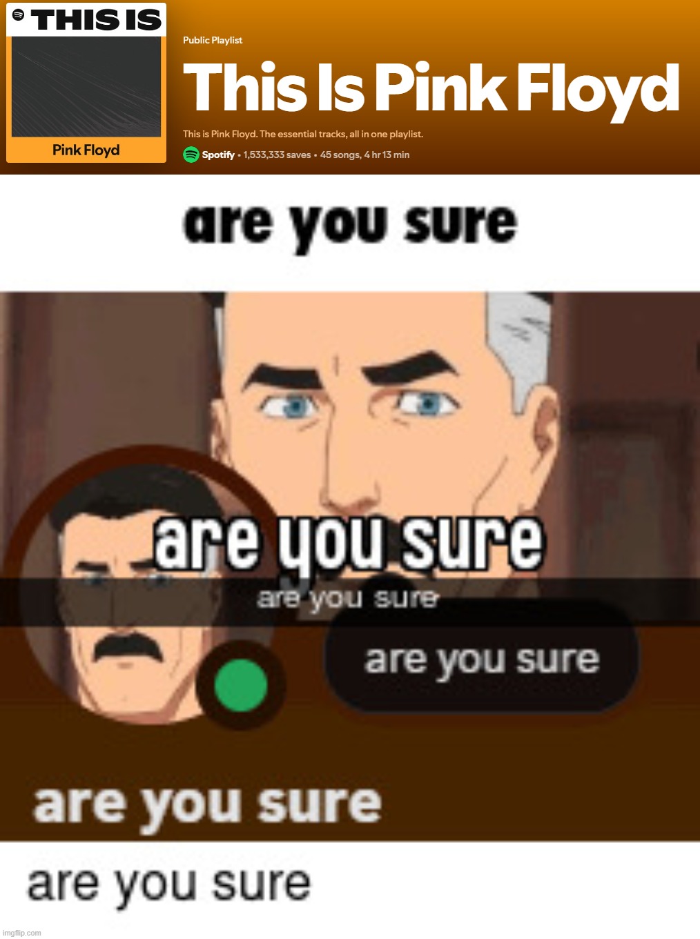 image tagged in are you sure | made w/ Imgflip meme maker