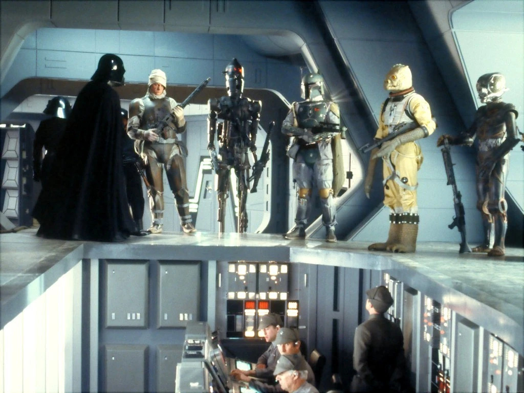 vader and bounty hunters Blank Meme Template