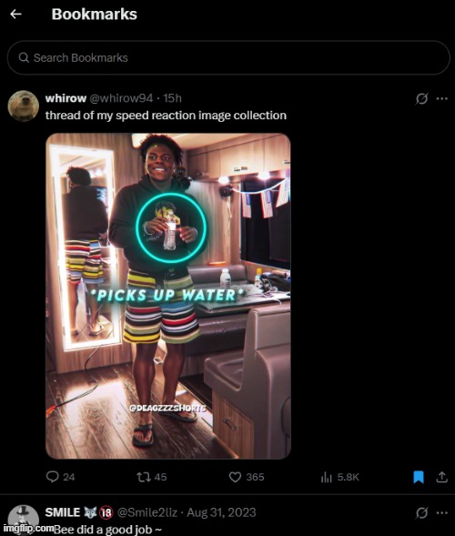 bookmark reveal because of last post | made w/ Imgflip meme maker