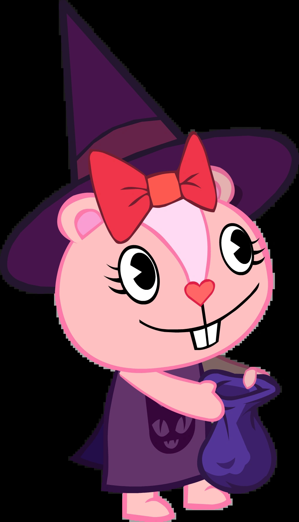 Giggles dress up as witch (htf) Blank Meme Template