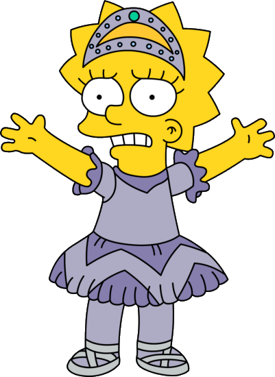 Lisa Simpson dress as bellarina Blank Meme Template