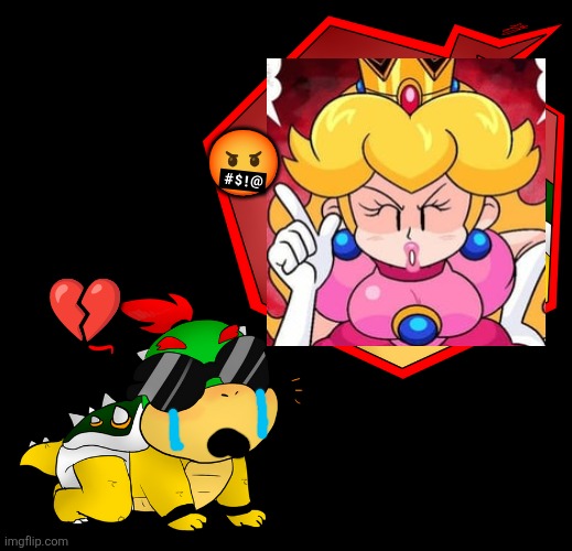 Baby bowser JR being Disgusting! Blank Meme Template