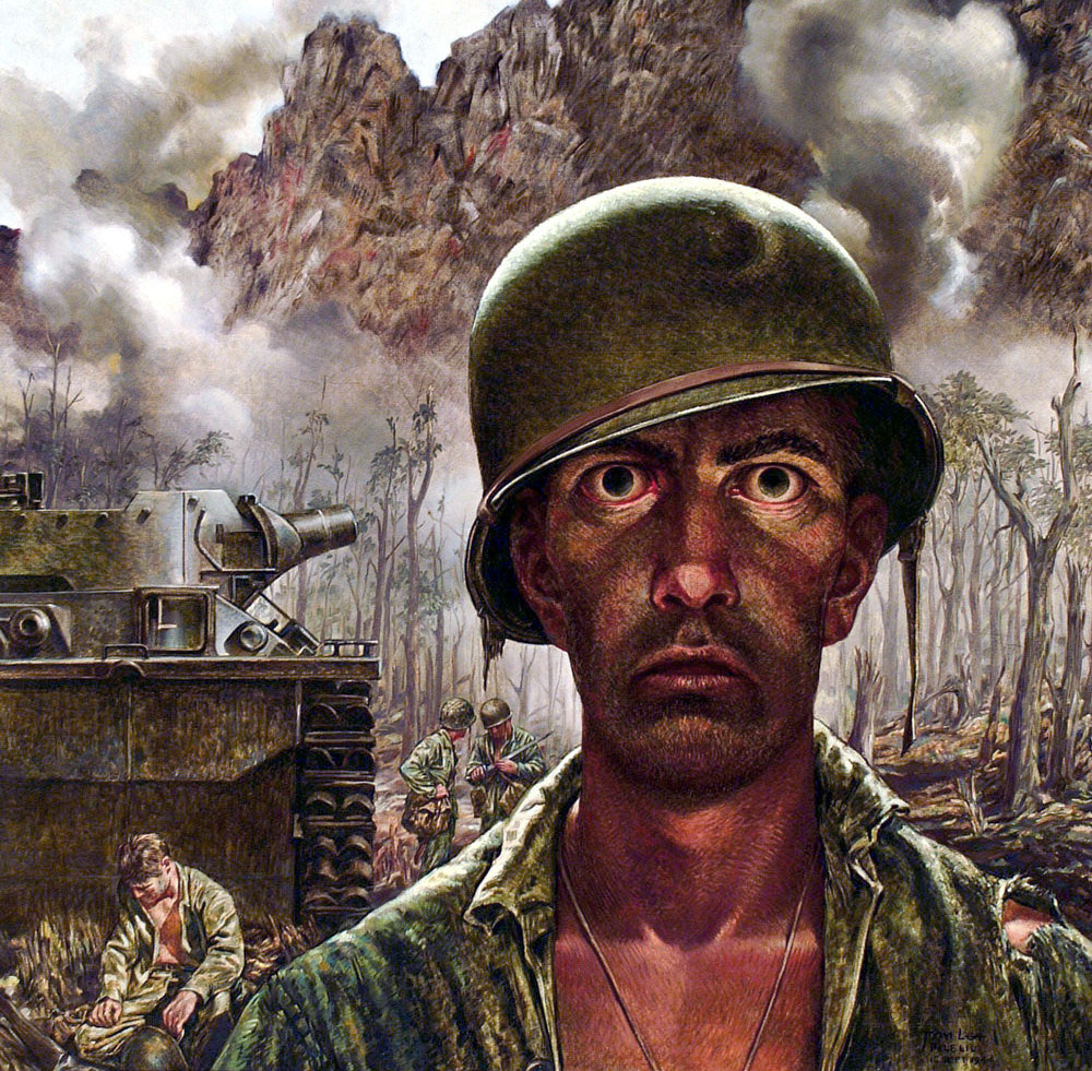 Thousand Yard Stare Blank Meme Template