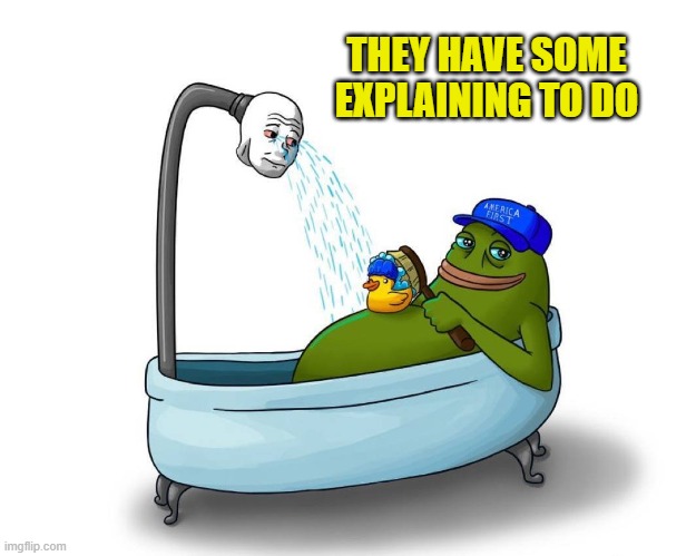 groyper america first | THEY HAVE SOME EXPLAINING TO DO | image tagged in groyper america first | made w/ Imgflip meme maker