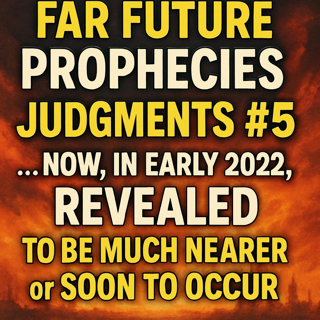 Far future prophecies JUDGMENTS#5 … now, in early 2022, REVEALED Blank Meme Template