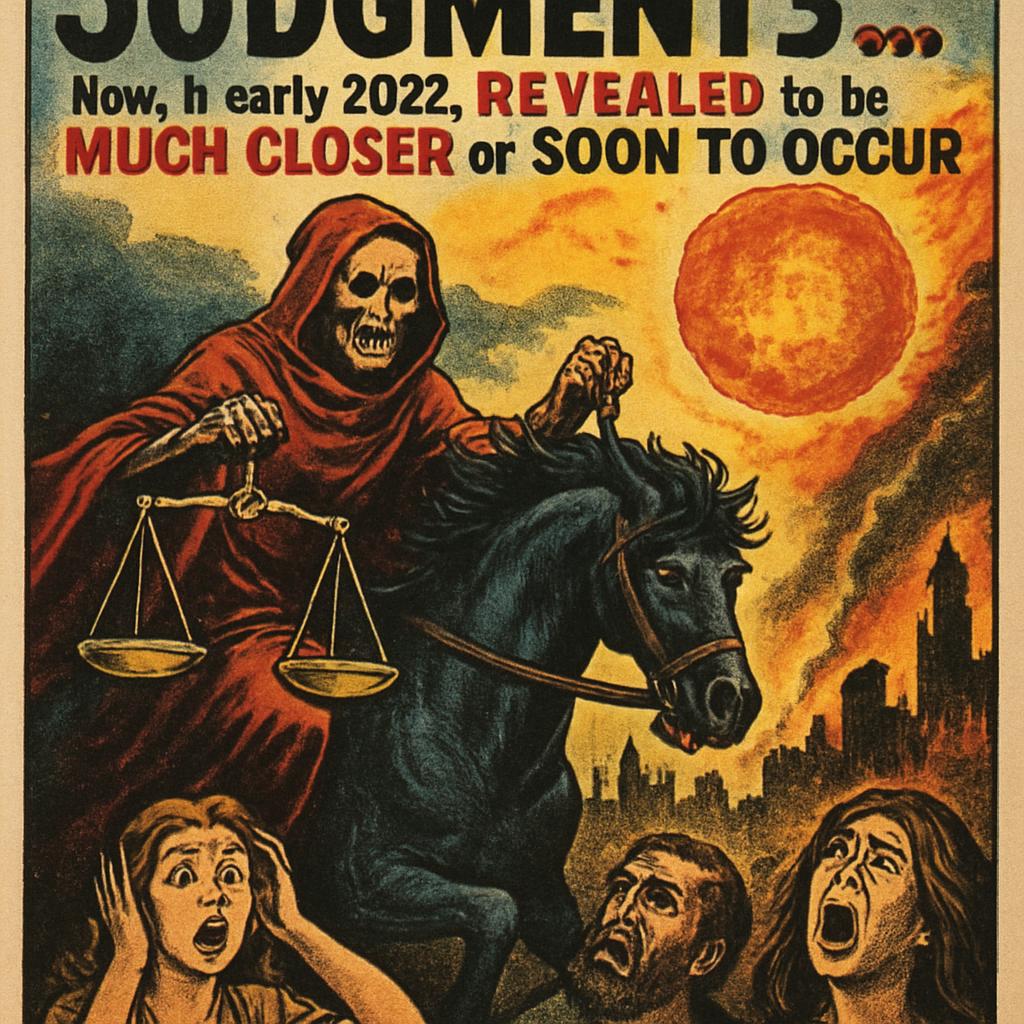 Far future prophecies JUDGMENTS… #6, now, in early 2022, REVEALE Blank Meme Template