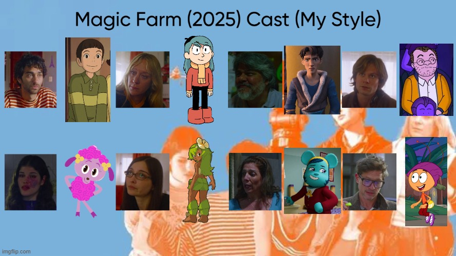 Magic Farm (2025) Cast (My Style) | image tagged in magic farm 2025 cast my style,meme,memes,spoof cast,characters,magic farm | made w/ Imgflip meme maker