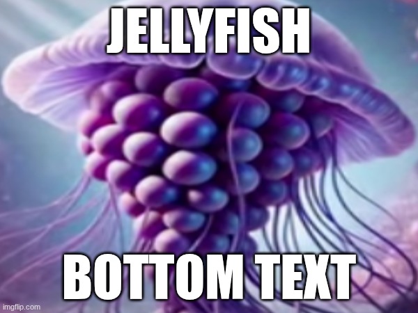 well technically it does make some sense (jelly comes from grapes) | JELLYFISH; BOTTOM TEXT | image tagged in italian,brainrot | made w/ Imgflip meme maker