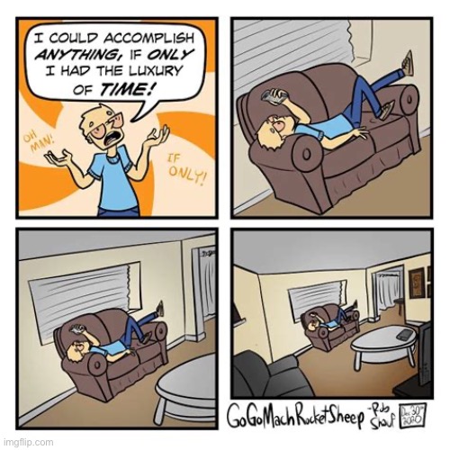 GoGoMachRocketSheep | image tagged in comics,gogomachrocketsheep,luxury of time,wasting time,cell phone | made w/ Imgflip meme maker