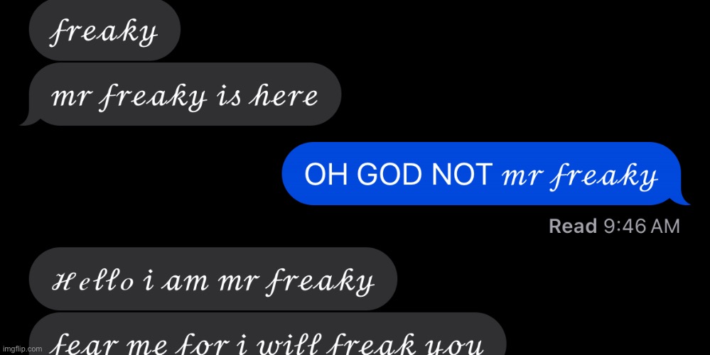 WHY DID MR. FREAK SAY THIS | made w/ Imgflip meme maker