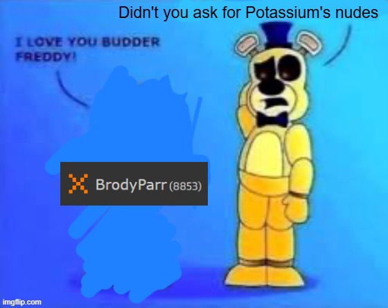didn’t you abuse your wife? | Didn't you ask for Potassium's nudes | image tagged in didn t you abuse your wife | made w/ Imgflip meme maker