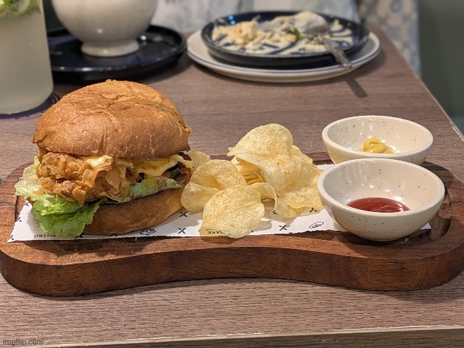:) | image tagged in yummy,burger | made w/ Imgflip meme maker