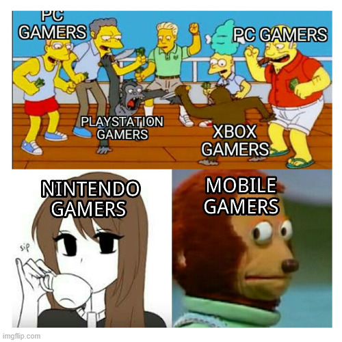 Gaming | image tagged in gaming,meme,climbing,latticeclimbing,nintendo,funny | made w/ Imgflip meme maker