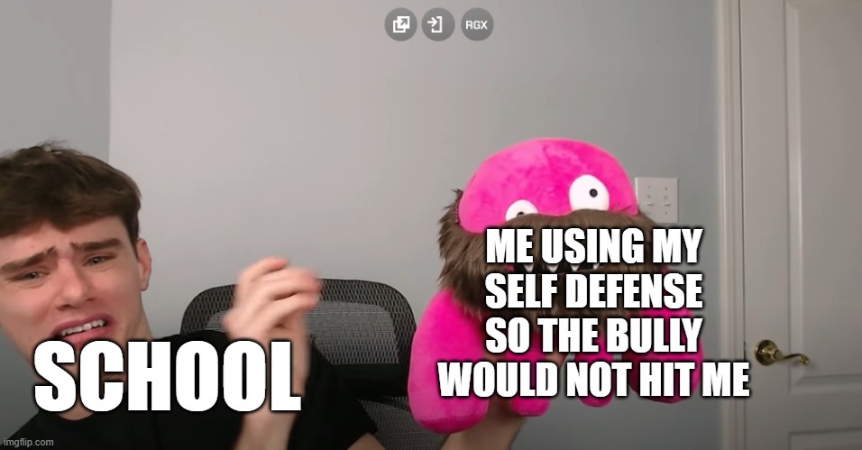 schools be like: | ME USING MY SELF DEFENSE SO THE BULLY WOULD NOT HIT ME; SCHOOL | image tagged in polymars ad,real | made w/ Imgflip meme maker