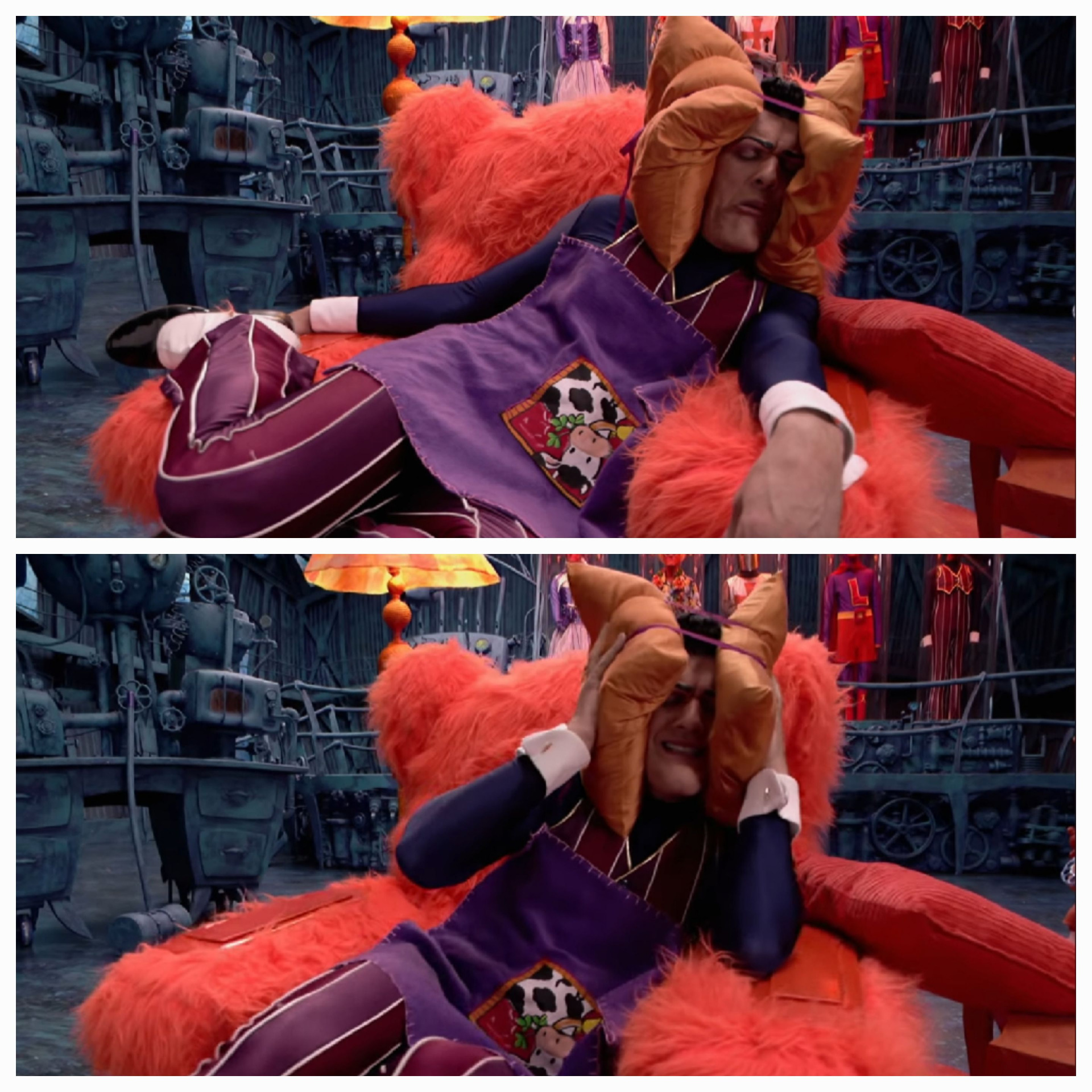 Robbie Rotten trying to sleep Blank Meme Template