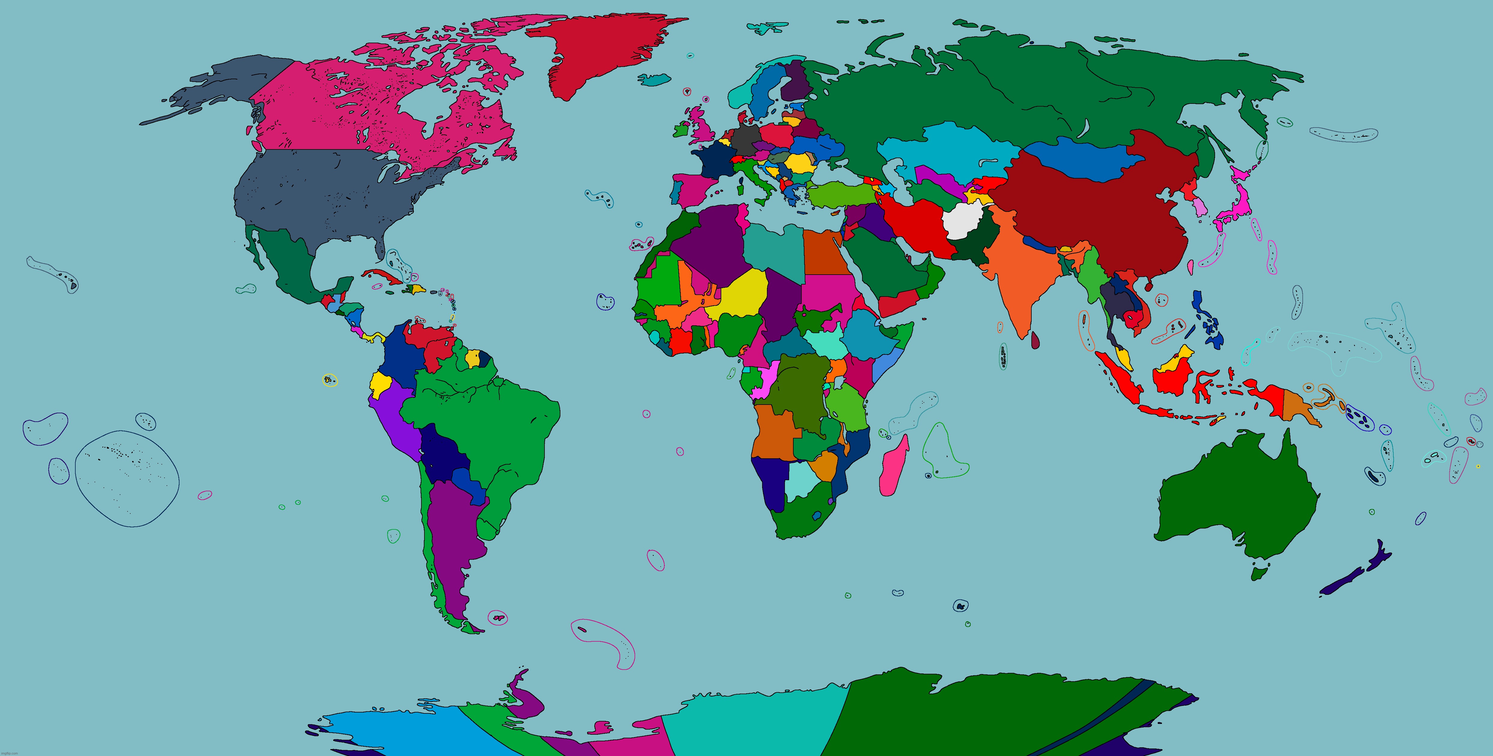 Rate my world map in a scale of 1-10 | made w/ Imgflip meme maker