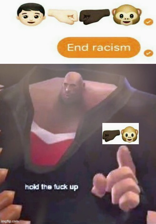 Hold the F@%K up Heavy | image tagged in hold the f k up heavy,hold up wait a minute something aint right,hold the fuck up,racist,anti-racist | made w/ Imgflip meme maker